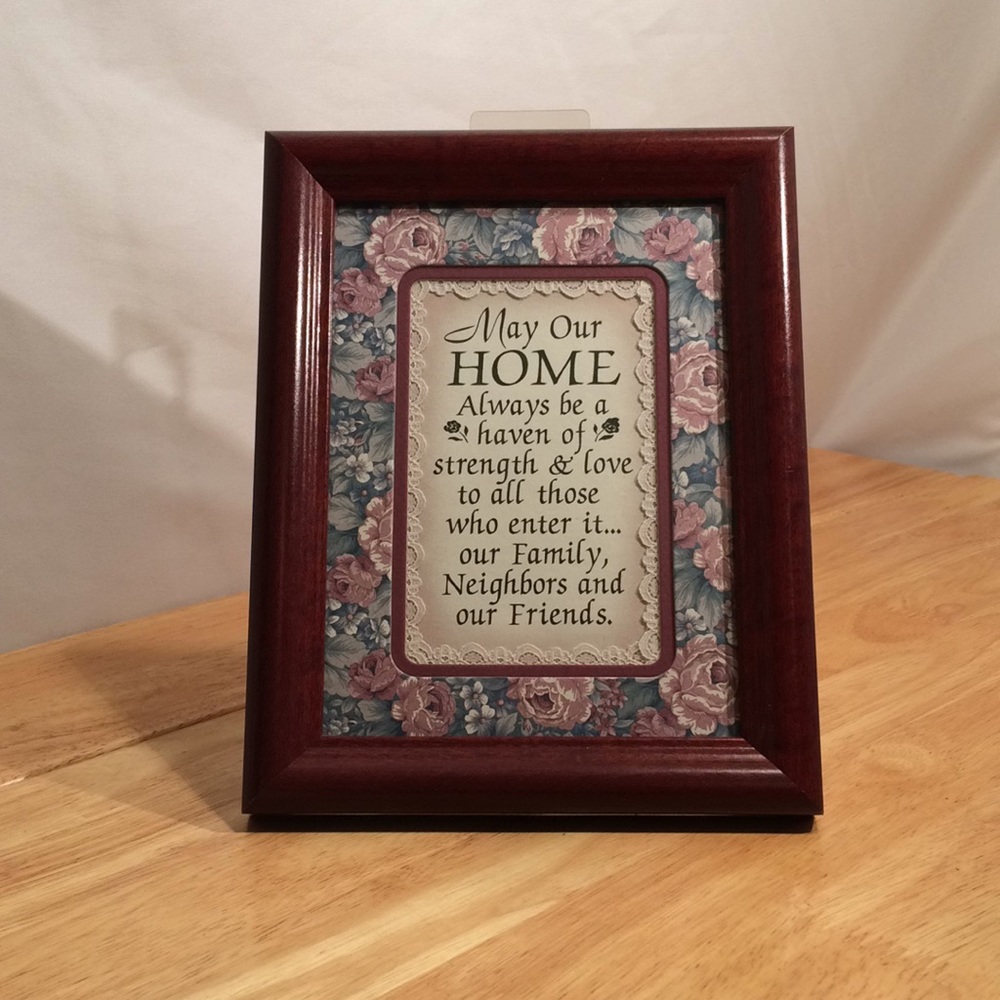 "haven of strength" home decor 6 x8 (523)